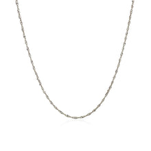 Load image into Gallery viewer, 10k White Gold Singapore Chain 1.0mm
