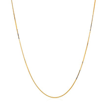 Load image into Gallery viewer, 14k Yellow Gold Classic Box Chain 0.45mm

