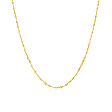 Load image into Gallery viewer, 10k Yellow Gold Singapore Chain 1.0mm
