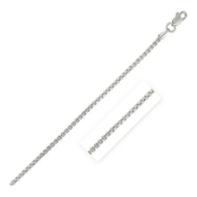 Load image into Gallery viewer, 14k White Gold Round Box Chain 1.35 mm

