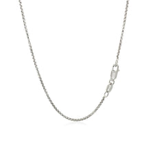 Load image into Gallery viewer, 14k White Gold Round Box Chain 1.35 mm
