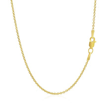 Load image into Gallery viewer, 14k Yellow Gold Forsantina Lite Cable Link Chain 1.5mm
