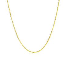 Load image into Gallery viewer, 14k Yellow Gold Singapore Chain 1.0mm
