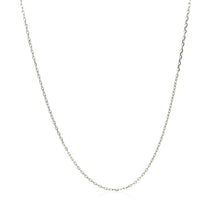 Load image into Gallery viewer, Sterling Silver Rhodium Plated Cable Chain 0.8mm
