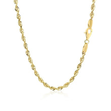 Load image into Gallery viewer, 3.0mm 10k Yellow Gold Solid Diamond Cut Rope Chain

