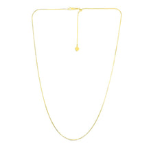 Load image into Gallery viewer, 14k Yellow Gold Adjustable Snake Chain 0.85mm
