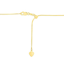 Load image into Gallery viewer, 14k Yellow Gold Adjustable Snake Chain 0.85mm

