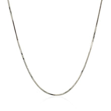 Load image into Gallery viewer, 14k White Gold Adjustable Snake Chain 0.85mm
