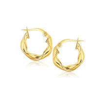 Load image into Gallery viewer, 14k Yellow Gold Hoop Earrings (5/8 inch)

