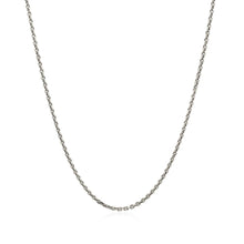 Load image into Gallery viewer, Sterling Silver Rhodium Plated Cable Chain 1.4mm
