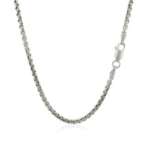 Load image into Gallery viewer, 2.4mm 14k White Gold Round Box Chain
