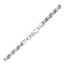 Load image into Gallery viewer, Sterling Silver 3.6mm Diamond Cut Rope Style Chain
