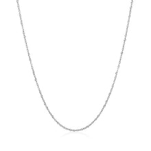 Load image into Gallery viewer, 14k White Gold Singapore Chain 0.8mm
