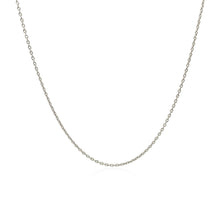 Load image into Gallery viewer, 14k White Gold Oval Cable Link Chain 0.97mm
