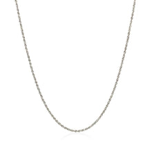 Load image into Gallery viewer, 14k White Gold Adjustable Rope Chain 1.0mm
