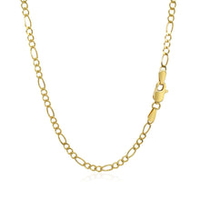 Load image into Gallery viewer, 3.0mm 10k Yellow Gold Solid Figaro Chain
