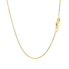 Load image into Gallery viewer, 14k Yellow Gold Diamond Cut Cable Link Chain 1.1mm
