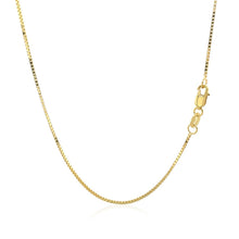 Load image into Gallery viewer, 14k Yellow Gold Classic Box Chain 0.8mm
