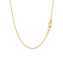 Load image into Gallery viewer, 14k Yellow Gold Round Wheat Chain 1.0mm
