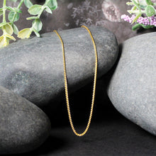 Load image into Gallery viewer, 14k Yellow Gold Round Wheat Chain 1.0mm
