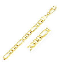 Load image into Gallery viewer, 10K Yellow Gold Solid Figaro Chain (5.30 mm)
