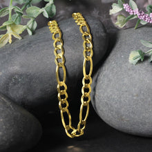 Load image into Gallery viewer, 10K Yellow Gold Solid Figaro Chain (5.30 mm)
