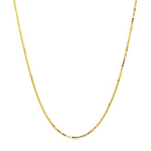 Load image into Gallery viewer, 14k Yellow Gold Octagonal Box Chain 1.0mm
