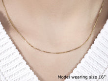 Load image into Gallery viewer, 14k Yellow Gold Octagonal Box Chain 1.0mm
