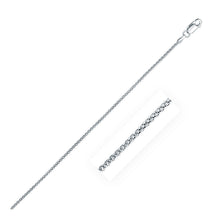 Load image into Gallery viewer, Rhodium Plated 1.8mm Sterling Silver Popcorn Style Chain
