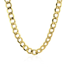 Load image into Gallery viewer, 6.2mm 14k Yellow Gold Curb Chain
