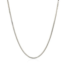 Load image into Gallery viewer, Sterling Silver Rhodium Plated Box Chain 1.3mm
