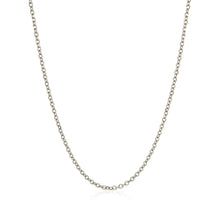 Load image into Gallery viewer, 14k White Gold Diamond Cut Cable Link Chain 1.5mm
