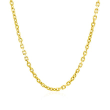 Load image into Gallery viewer, 2.3mm 14k Yellow Gold Diamond Cut Cable Link Chain
