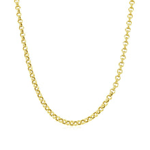 Load image into Gallery viewer, 2.3mm 10k Yellow Gold Rolo Chain
