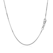 Load image into Gallery viewer, 14k White Gold Classic Box Chain 0.8mm
