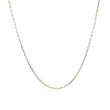 Load image into Gallery viewer, Sterling Silver Rhodium Plated Cable Chain 1.1mm
