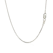 Load image into Gallery viewer, Sterling Silver Rhodium Plated Cable Chain 1.1mm
