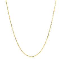 Load image into Gallery viewer, 18k Yellow Gold Cable Chain 1.1mm
