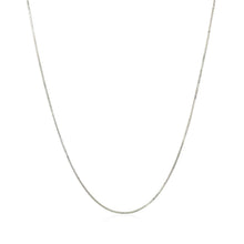 Load image into Gallery viewer, 10k White Gold Classic Box Chain 0.6mm

