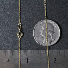 Load image into Gallery viewer, 14k Yellow Gold Diamond Cut Cable Link Chain 1.1mm
