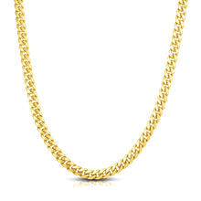 Load image into Gallery viewer, 7.0mm 14k Yellow Gold Classic Miami Cuban Solid Chain

