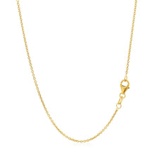 Load image into Gallery viewer, 14k Yellow Gold Round Cable Link Chain 1.2mm
