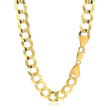 Load image into Gallery viewer, 14k Yellow Gold Solid Curb Chain 10.0mm

