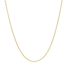 Load image into Gallery viewer, 14k Yellow Gold Bead Chain 1.0mm
