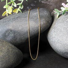Load image into Gallery viewer, 14k Yellow Gold Bead Chain 1.0mm
