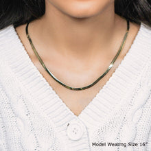 Load image into Gallery viewer, 4.0mm 14k Yellow Gold Super Flex Herringbone Chain
