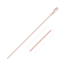 Load image into Gallery viewer, 18k Rose Gold Diamond Cut Cable Link Chain (0.75 mm)
