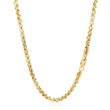 Load image into Gallery viewer, 3.4mm 14k Yellow Gold Round Box Chain
