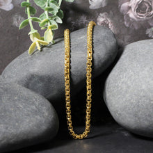 Load image into Gallery viewer, 3.4mm 14k Yellow Gold Round Box Chain
