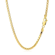Load image into Gallery viewer, 2.5mm 14k Yellow Gold Semi Solid Box Chain
